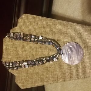 Necklace (Purple/Silver/Blue)